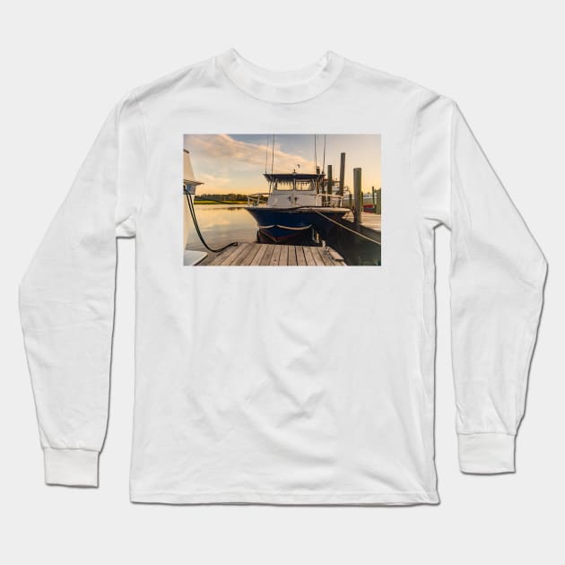 Boat in Calabash Long Sleeve T-Shirt by KensLensDesigns